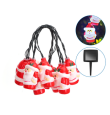 Guirnalda led solar Papá Noel 3,8m