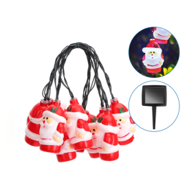 Guirnalda led solar Papá Noel 3,8m