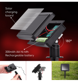 Guirnalda led solar Papá Noel 3,8m