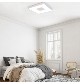 Plafón led Mantra Coin 7916 100W blanco cuadrado