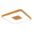 Plafón led Mantra Coin 7918 100W madera cuadrado