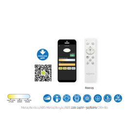 Plafón led Mantra Coin 7927 56W oro cuadrado