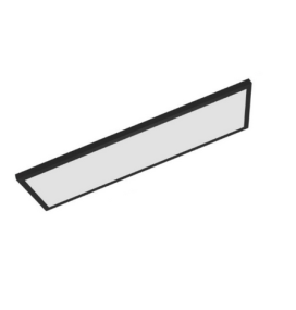 Plafón led superficie rectangular 30x90cm 50W negro