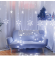 Cortina led estrellas y copos de nieve 3,5m 6000K