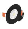 Downlight led oscilante empotrable 033076 7W negro