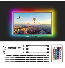 Tira de luz led de bajo voltaje para TV RGB