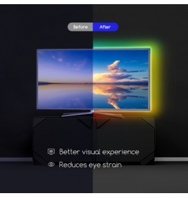 Tira de luz led de bajo voltaje para TV RGB