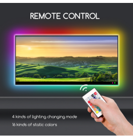 Tira de luz led de bajo voltaje para TV RGB