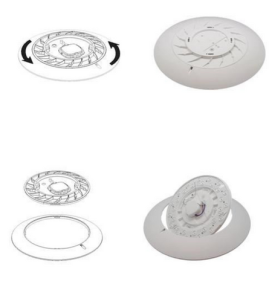 Plafón led Mantra Slim 24W redondo