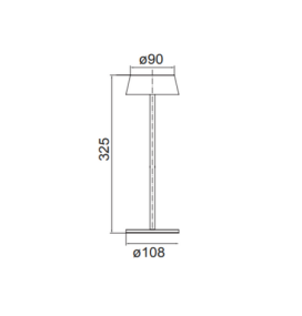 Lámpara led Mantra K5 7989 negra portátil