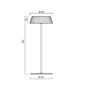Lámpara led Mantra Relax 7933 blanca portátil