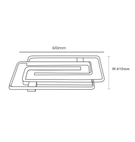 Plafón led 910790 90W regulable