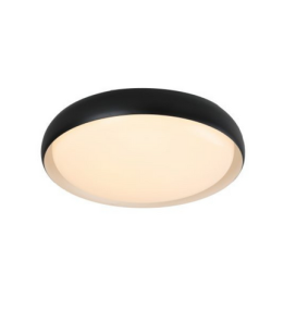 Plafón led 72W regulable negro