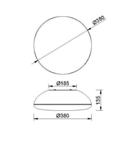 Plafón Mantra Kazz 8131 4 luces E27 blanco