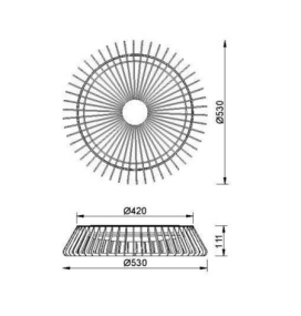 Plafón led Mantra Himalaya 7966 blanco 56W