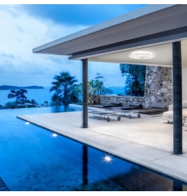 Ventilador de techo led Mantra Himalaya mini blanco