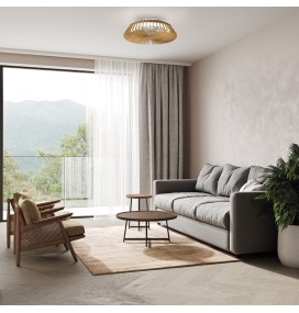 Ventilador de techo led Mantra Himalaya mini madera