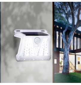 Pack de dos apliques led solares con sensor de movimiento