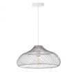 Lámpara colgante decorativa Akame hierro gris E27