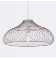 Lámpara colgante decorativa Akame hierro gris E27