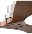 Ventilador de techo Faro Lantau níquel y marrón Ø132cm DC 