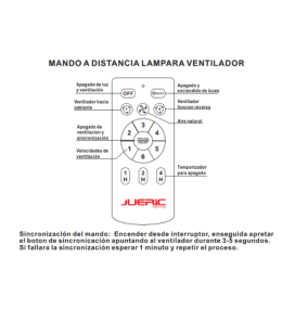 Ventilador led de techo Jueric Niza mini blanco aspas retráctiles