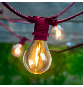 Guirnalda led Newgarden Allegra cable rosa