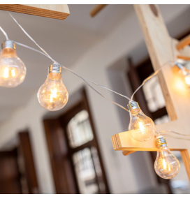 Guirnalda led Newgarden Stella cable transparente