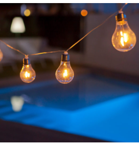 Guirnalda led Newgarden Stella cable transparente