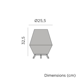Lámpara decorativa Newgarden Conta 30 batería recargable