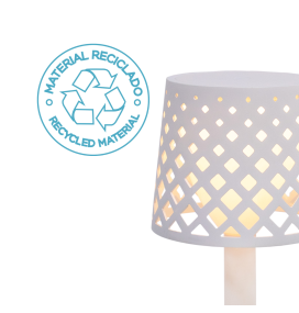 Lámpara de mesa portátil Newgarden Gretita blanca