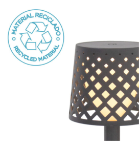 Lámpara de mesa portátil Newgarden Gretita antracita