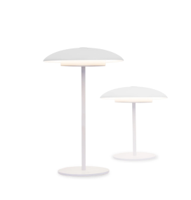 Lámpara de mesa led Newgarden Sardinia 30 con batería recargable blanca