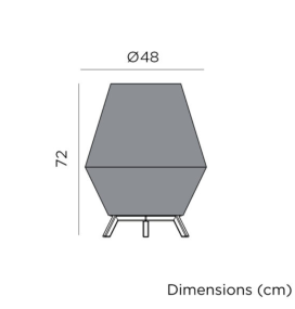 Lámpara decorativa Newgarden Conta 70 batería recargable