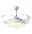Ventilador de techo led con aspas retráctiles Cocon 36-72 blanco
