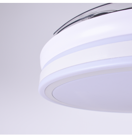 Ventilador de techo led Asgard 36-72W con aspas retráctiles blanco