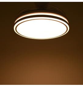 Ventilador de techo led Asgard 36-72W con aspas retráctiles blanco