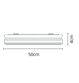 Plafón led Marte 36-72W CCT blanco