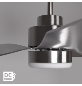 Ventilador de techo led Poniente 16W níquel DC