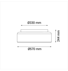 Ventilador de techo led Daya Sulion 32W 