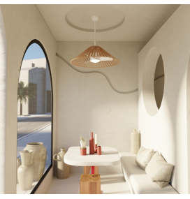 Ventilador de techo led Terra Sulion 18W marrón