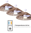 Ventilador de techo led Terra Sulion 18W marrón