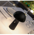 Lámpara led de mesa Newgarden Shitake con batería recargable negra