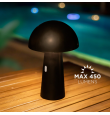 Lámpara led de mesa Newgarden Shitake con batería recargable negra