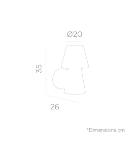 Aplique de pared led Lola 35 wall de Newgarden