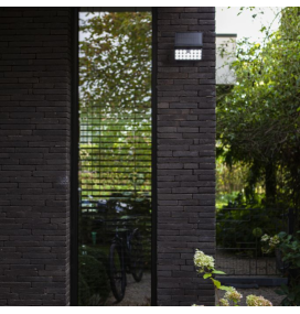 Aplique led solar de pared Lutec Tuda con sensor 8,5W connect