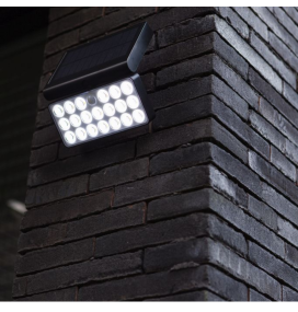 Aplique led solar de pared Lutec Tuda con sensor 8,5W connect