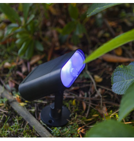 Aplique led de pared solar Gimbo de Lutec 7W negro