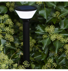 Pica led solar Lutec Karlo con sensor 6,8W negra