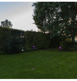 Pica led solar Lutec Karlo con sensor 6,8W negra